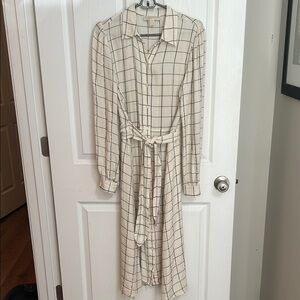 Michael Kors Cream Maxi Shirtdress - Size M